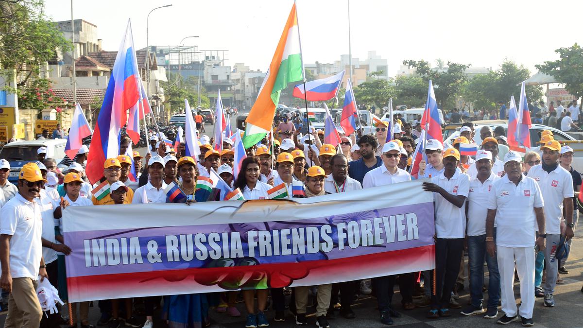 A Walk Dedicated To Indo Russian Friendship Held In Chennai The Hindu 9005